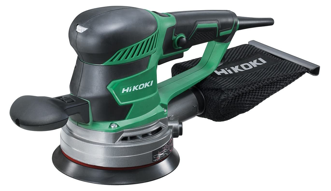 HiKOKI Exzenterschleifer SV15YC (350W, 150mm, Leerlaufdrehzahl 4.200-11.000 min-1, Schwingkreis-Ø 2,8/6,2 mm, Zubehör)