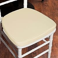 Vista 15 de Efavormart Cojín de 2" de espesor para silla Chiavari en negro, cojín de asiento de espuma con efecto memoria con lazos y funda extraíble