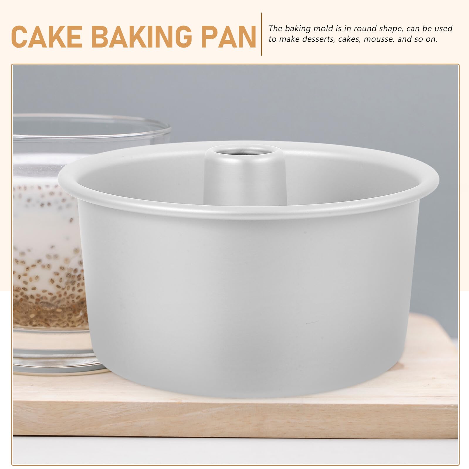 Housoutil Molde para Pastel Redondo de Aleación de Aluminio Base Desmontable Antiadherente 7 Pulgadas Juego de 3 Piezas Adecuado para Hornear Pasteles Tartas y Mousse
