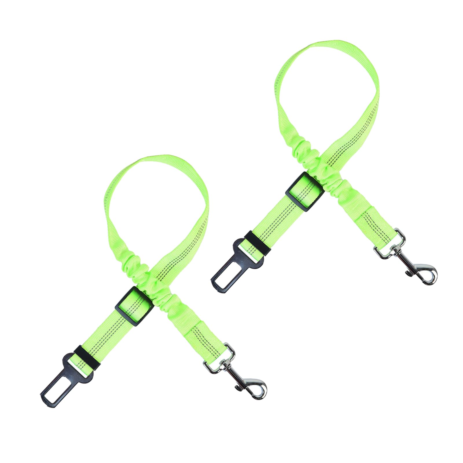 2 Pack Pet Dog Seat Belt Car for Audi A1 GB Sportback 2018-2024,Dog Car Harness Seatbelt Adjustable with Elastic Bungee Buffer,Nylon Pet Seatbelt,A/Green