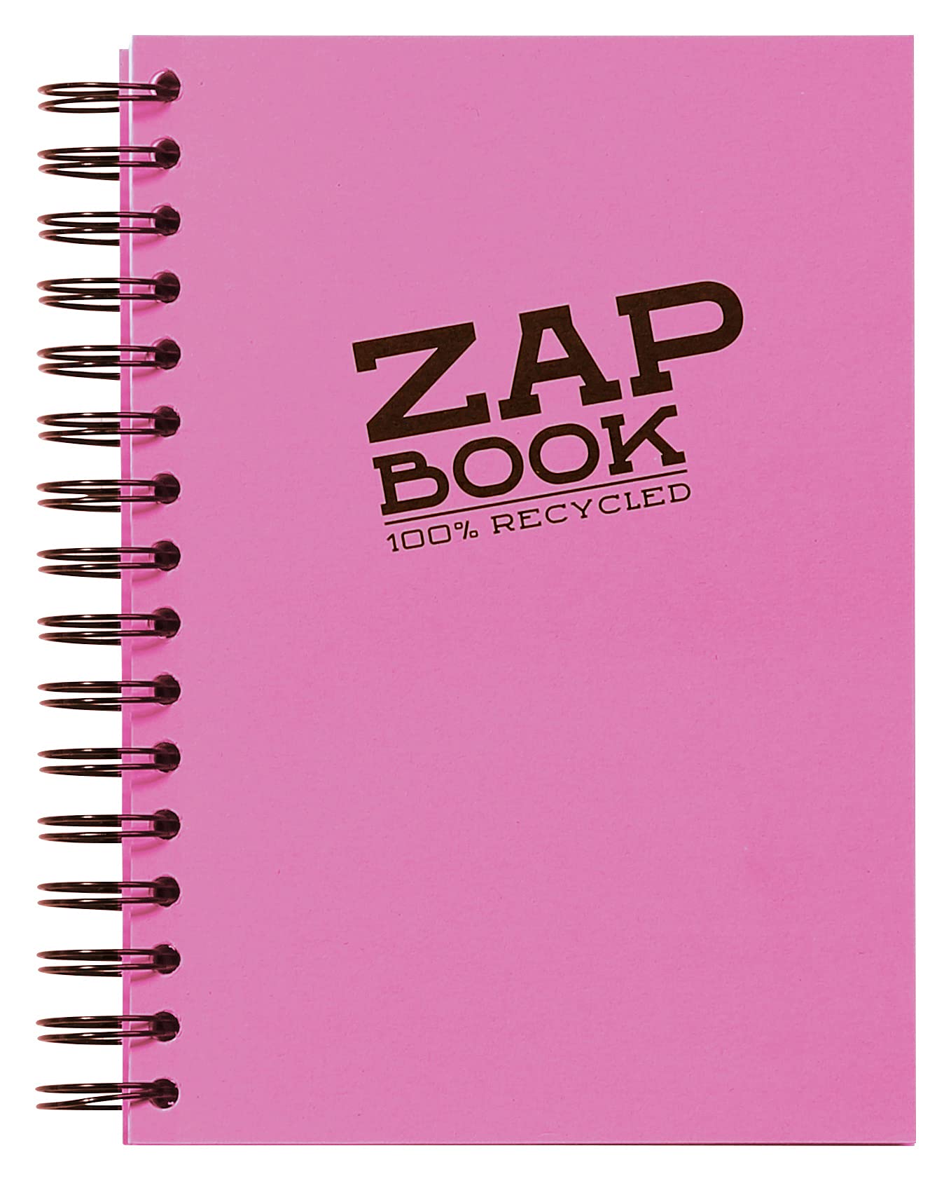 Clairefontaine 8360Cpack - Carnet Spiralé Zap Book - 160 Feuilles Papier Croquis 100% Recyclé - A5 14,8x21 cm 80g - Couleur de Couverture Aléatoire - Paquet de 5 Carnets