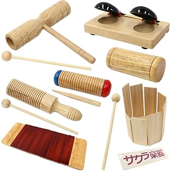 Amazon | ウッドパーカッション サクラ楽器オリジナル 7点セット