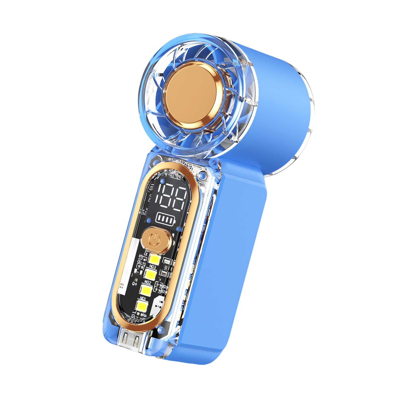 Uqezagpa Speed Rechargeable Fan Outdoor Portable Handheld Powerful Fan Outdoor Light Weight Coolers Enduring High Speed Small