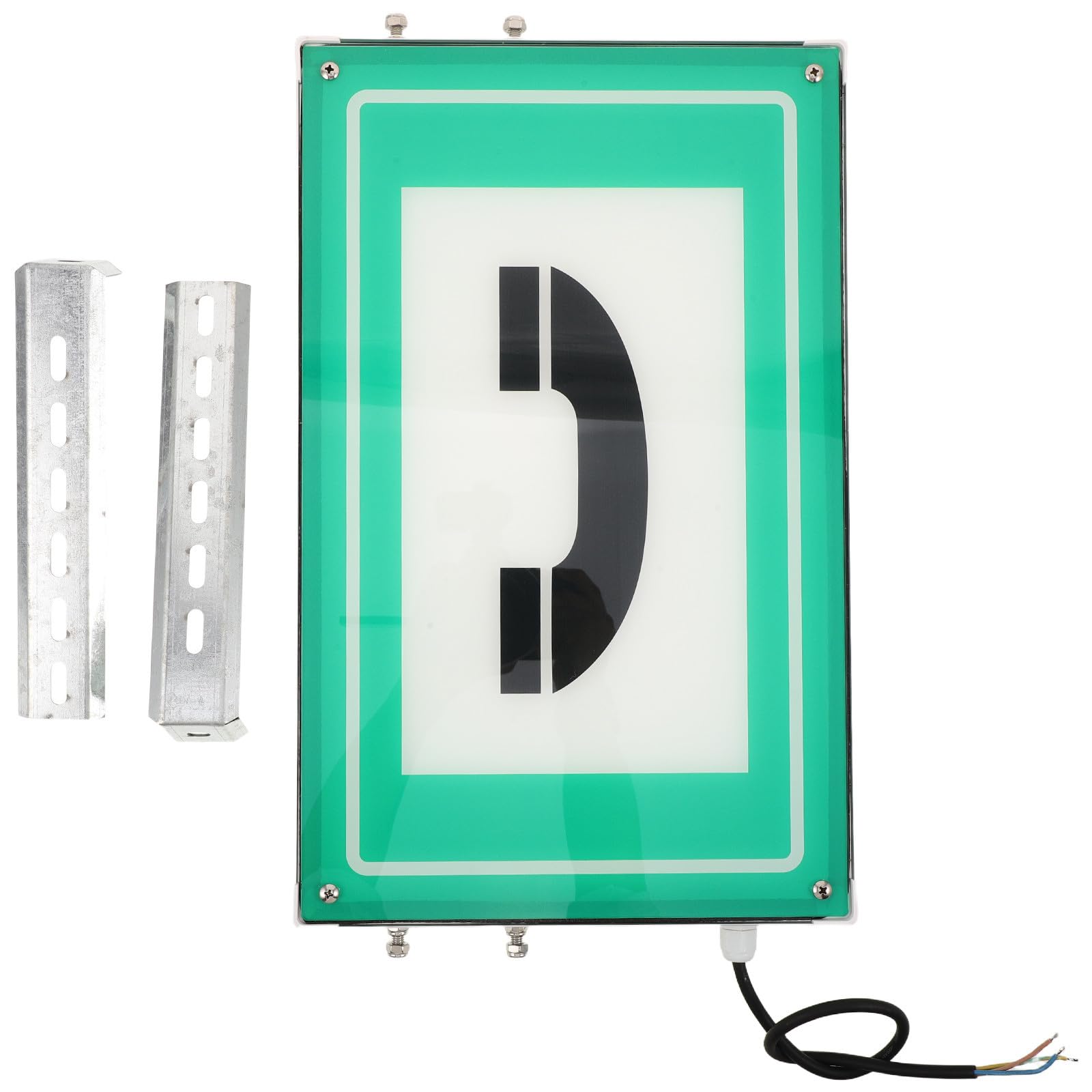 Señal de Emergencia para Túnel Ferroviario y Carretera Luz Led, Guía de Alta Visibilidad y Material Metálico y Plástico para Asistencia en Clima de Niebla