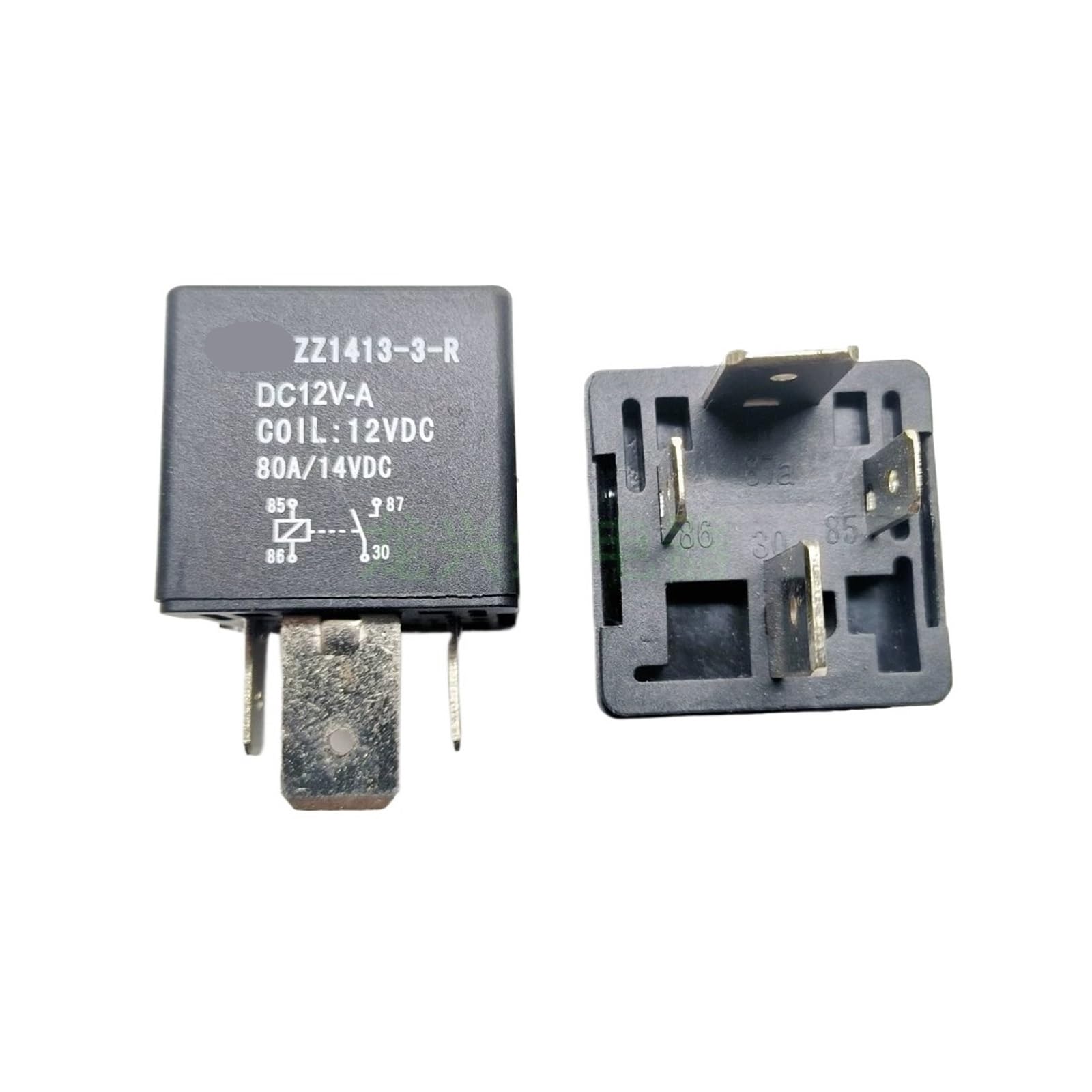 Relais ZZ1413-3-R DC12V NISZA 80A 4 broches pour circuits automobiles