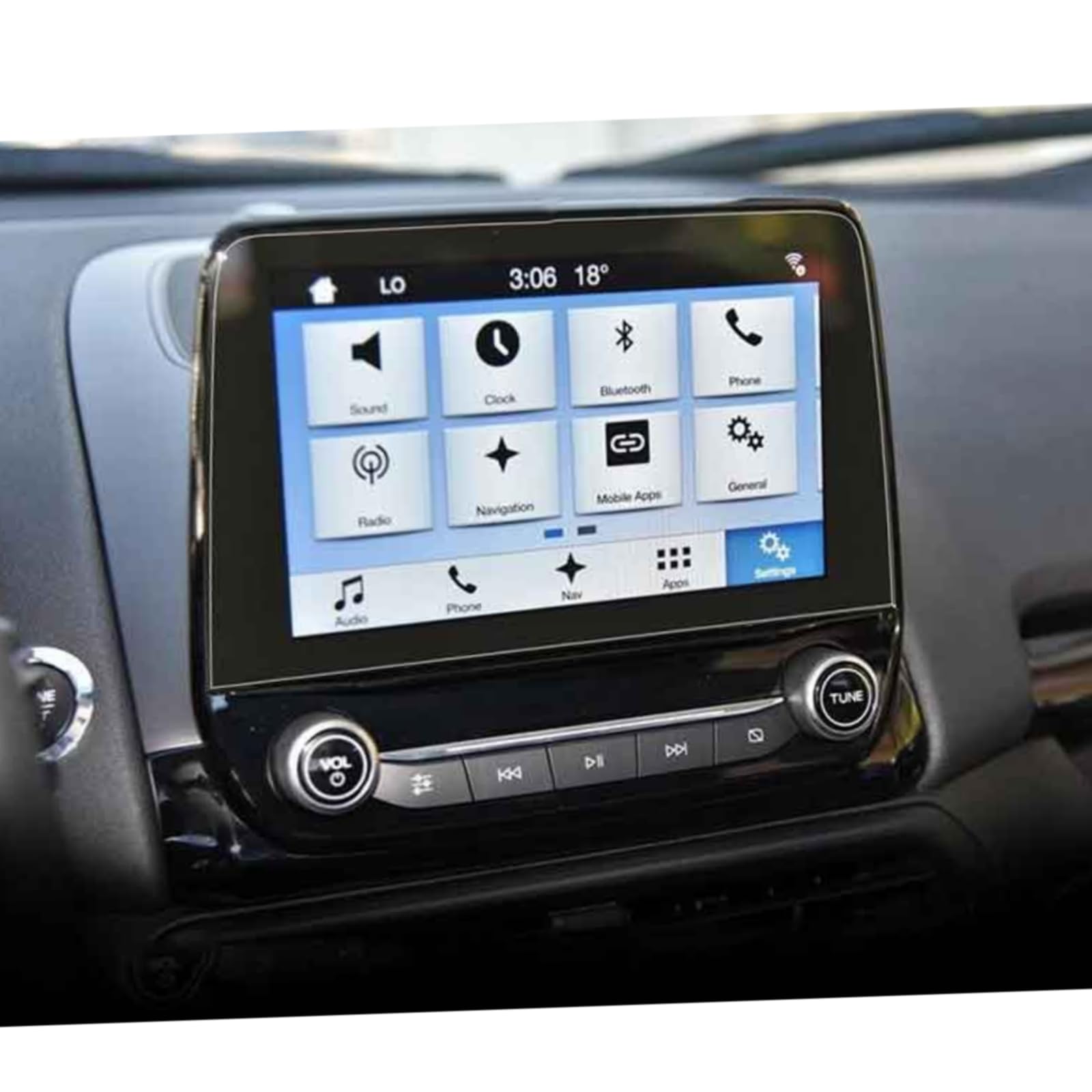 Écran Ford Puma rayé ? Solution film verre trempé navigation 8" - 6