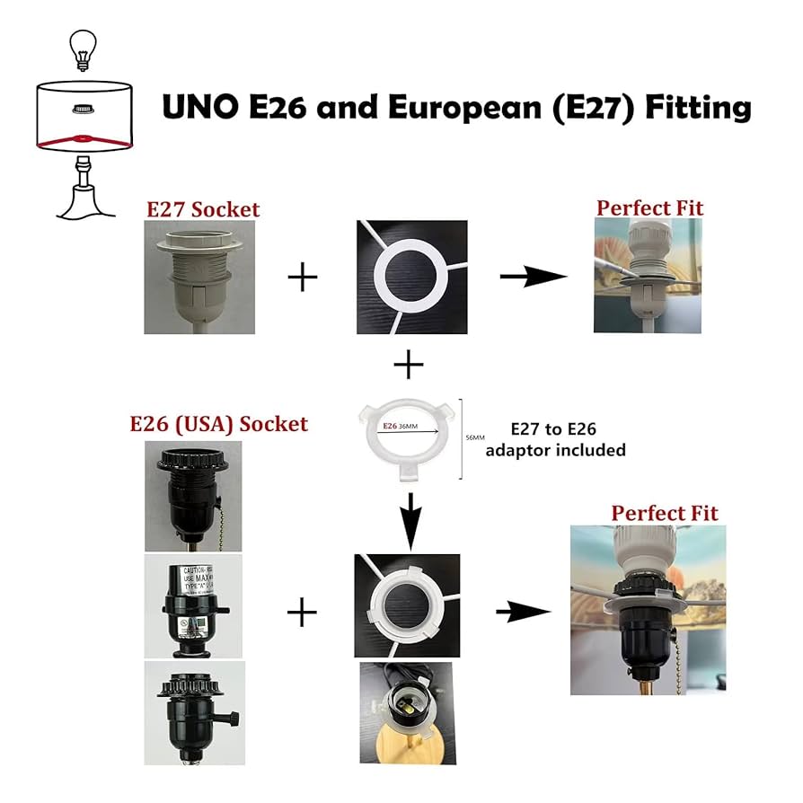 Poceacles Christmas Santa Claus Print Drum Lamp Shade