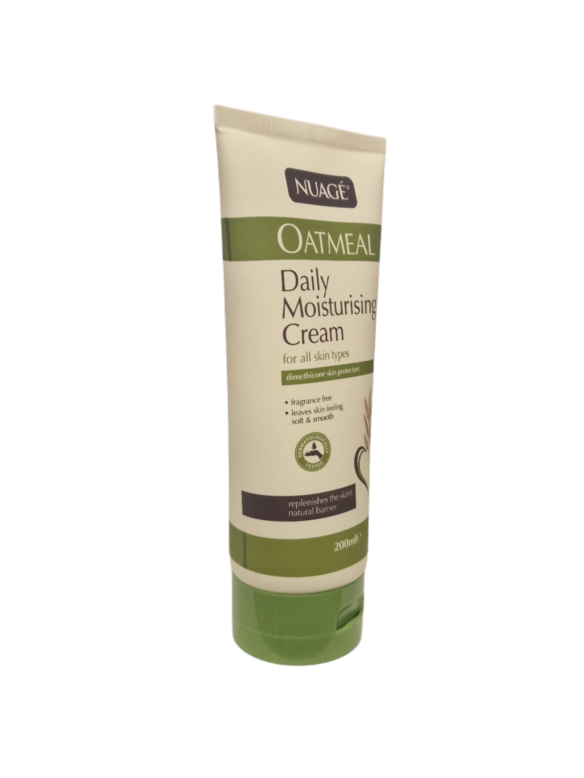 Nuage Oatmeal Daily Moisturizing Cream for All Skin Types with Soothing Oatmeal Extracts, Hydrating and Nourishing Formula, 200ml Tube - Image 2