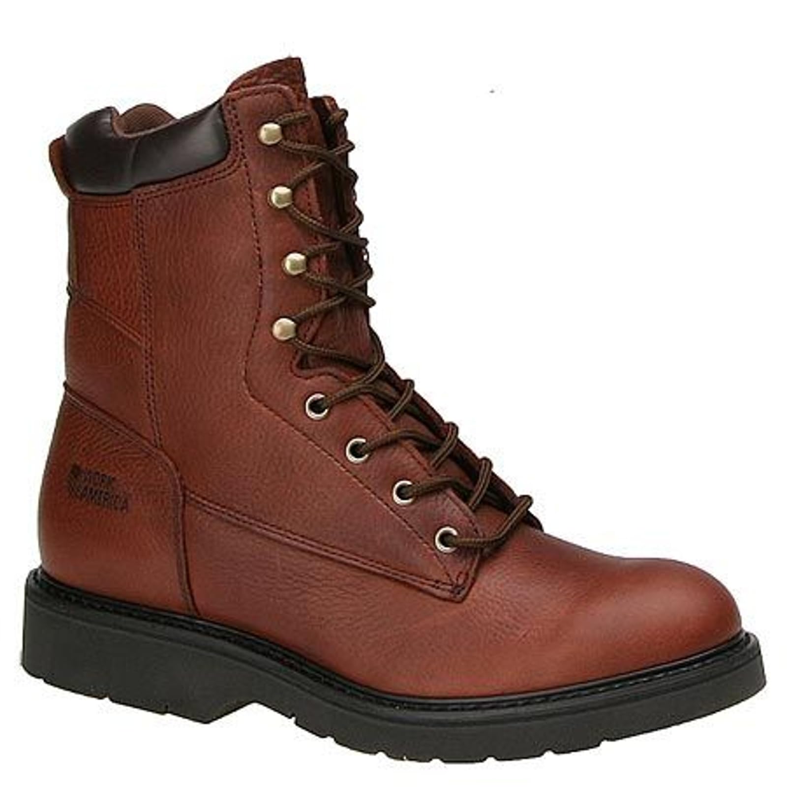 Men's 8" Brawny Leather Work, 8.5 3E US, Brown