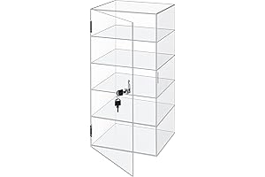 Clear Acrylic Display Case 5 Tier