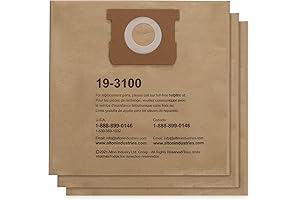 Alton Enterprises Limited Stanley 19-3100 5-8 Gallon Disposable Filter Bags for Wet/Dry...