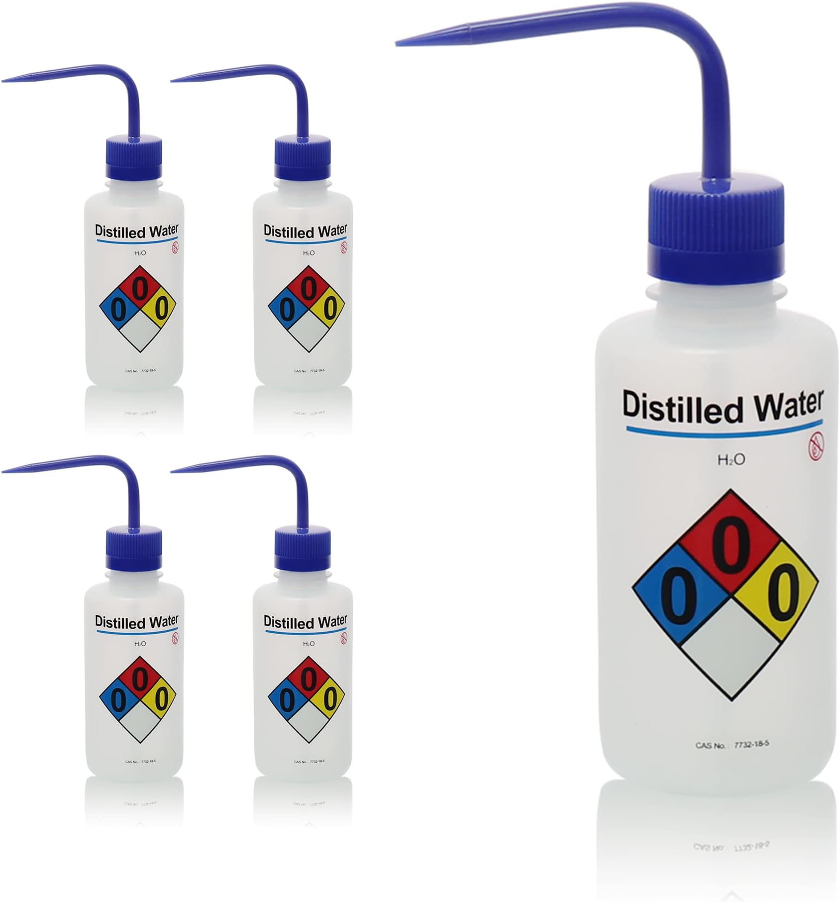 Distilled Water Self-Venting Safety Wash Bottle