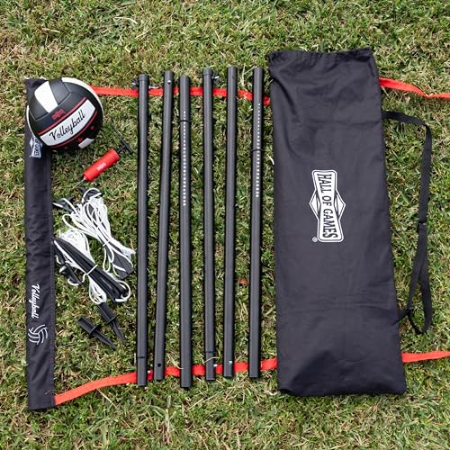image for Hall of Games 32-ft Outdoor Volleyball Net and Carrying Bag Set with A