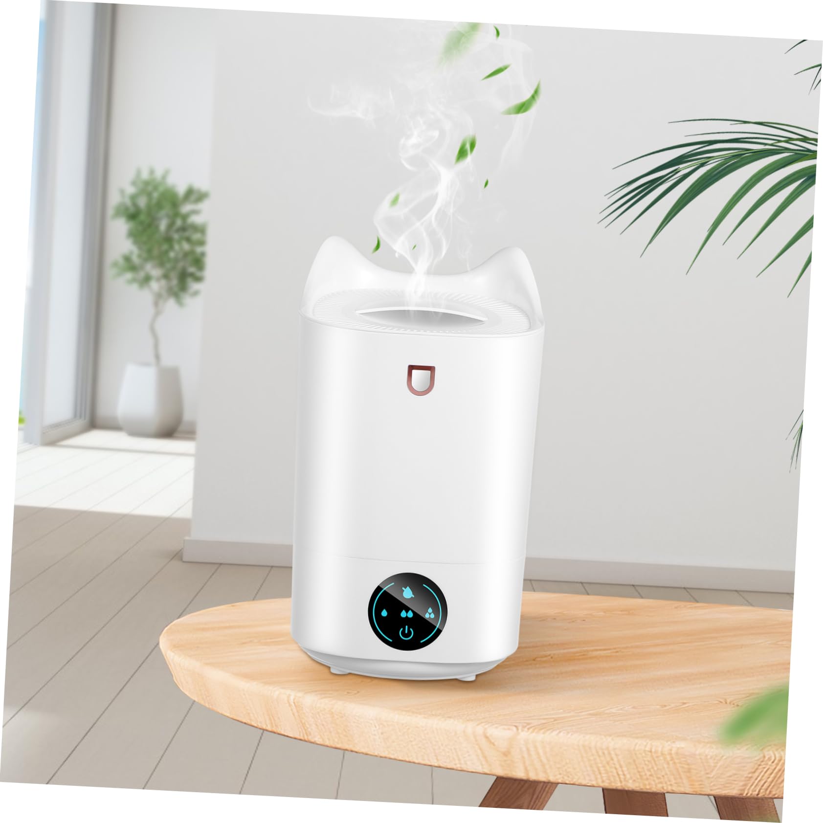 MAGICLULU Umidificatore da Tavolo Basso Rumore con Serbatoio Funzione di Spegnimento Automatico Design Compatto e Facile da Pulire per Ufficio e Camera da Letto