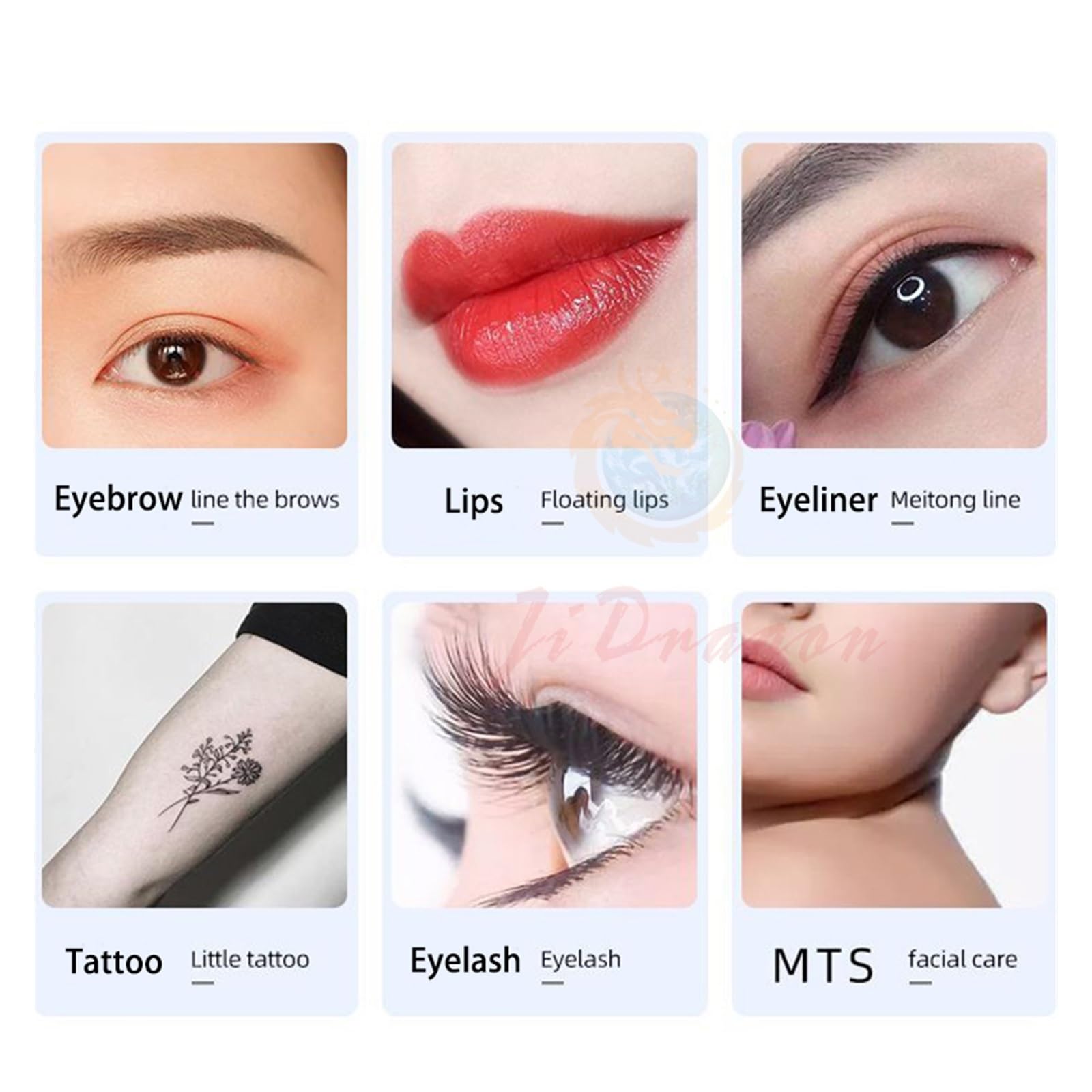 Zestawy Do Maszyn Tatuażu Obrotowy Pisak Z Igłami Nabojowymi Maszyna Makijażu Permanentnego Microblading Brwi Wargi PMU Tatuaże Ciała NapęD Precyzyjny(Purple Machine)