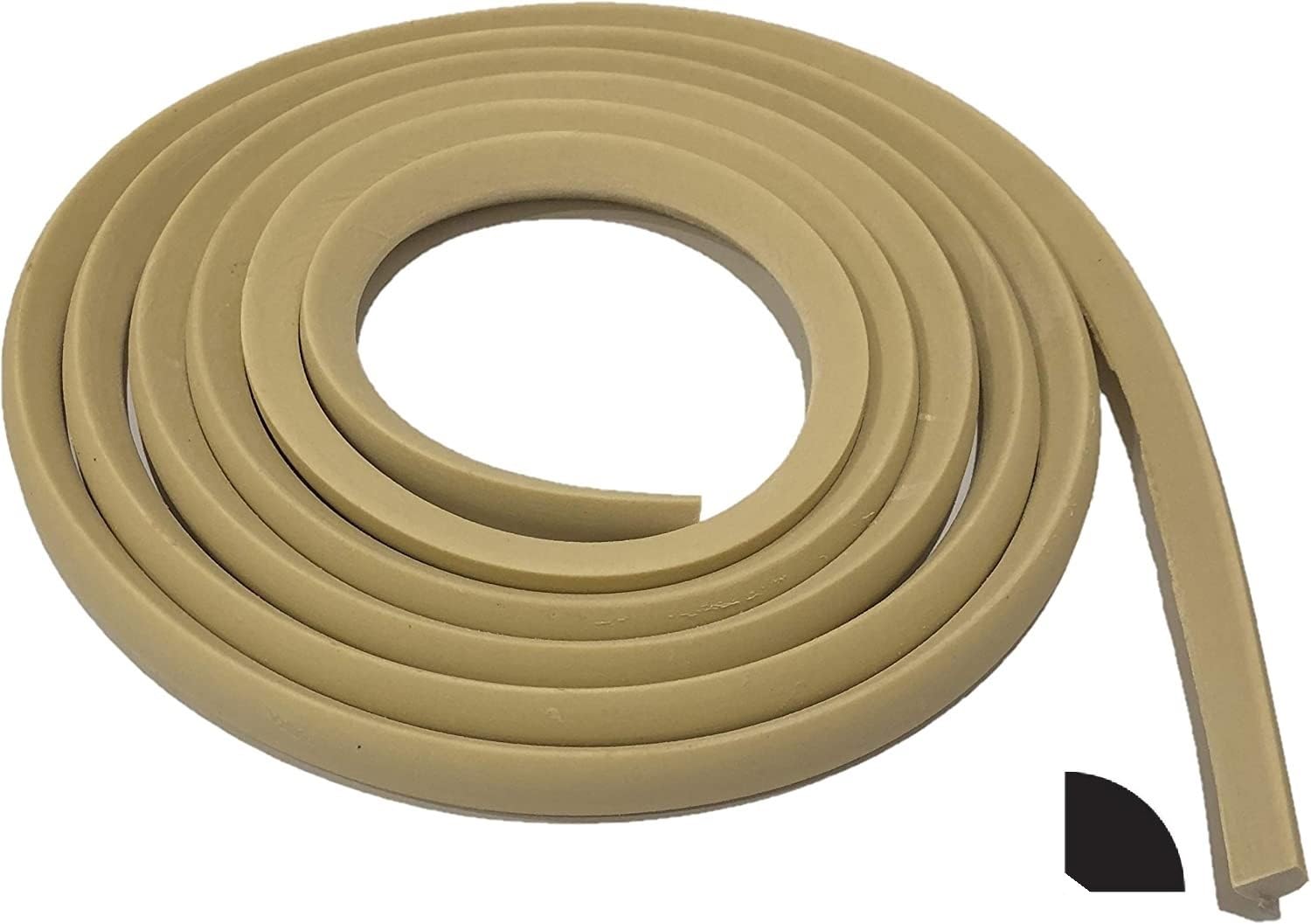 FLEXTRIM #WM108: 1/2" x 1/2" Flexible Quarter Round - 8 feet Long (96" Long)