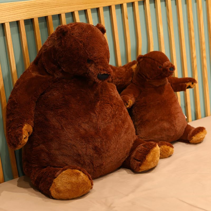 Sausudols Teddybär Plüsch 60 cm Teddy Bär Stofftier Plüschtier Kuscheltier Geschenk für Kinder und Erwachsene Dunkelbraun