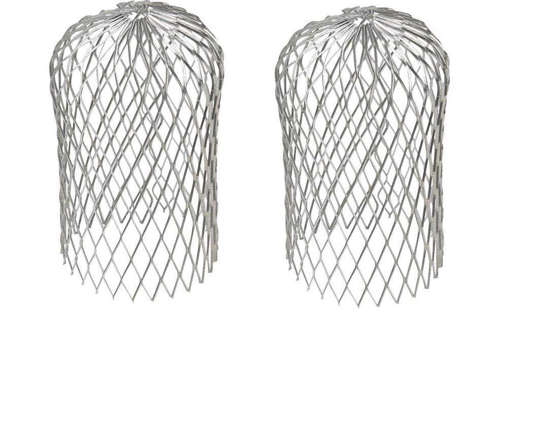 Teal Turtle Expandable 3 Inch Mesh Aluminum Gutter Downspout Guard and Strainer (2)