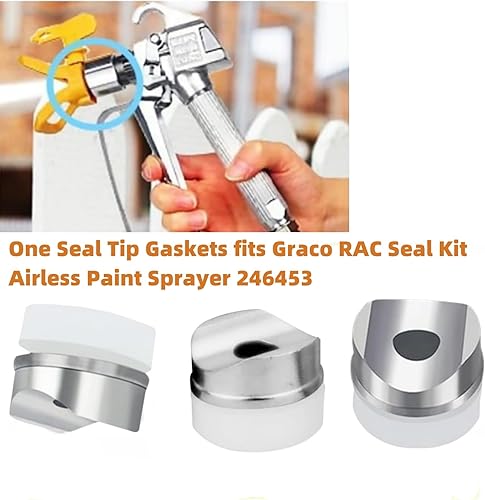Miniatura 2 de Juntas de punta de un sello para pulverizador de pintura sin aire Graco RAC Seal 246453 (paquete de 8)