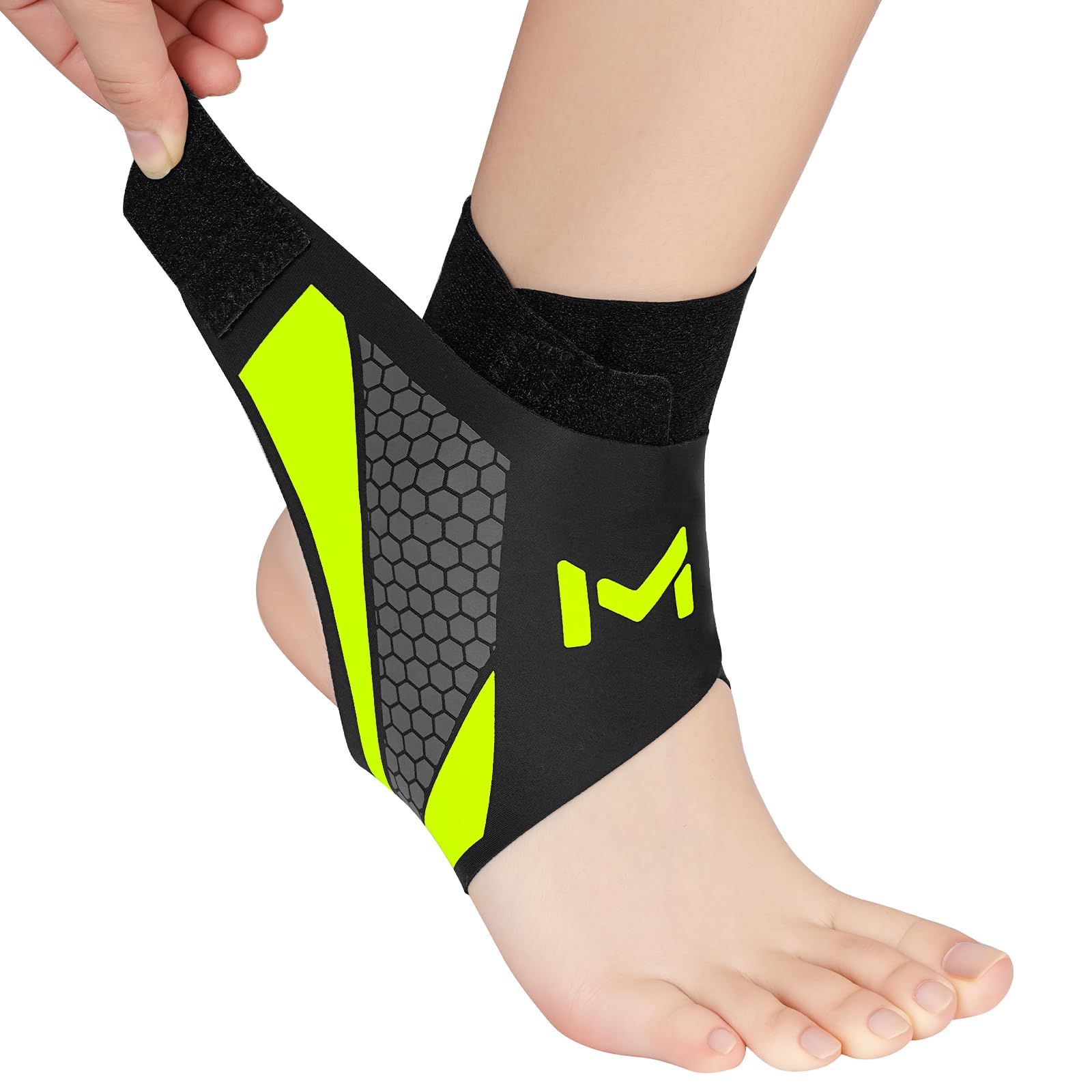 Beugo Tobillera para Esguince, Tobillera Deportiva, Lateral Tobilleras Esguince Ajustable, Diseño en Y, Ankle Support Protector de Tobillo Par Unisex para Deporte Correr Fútbol, Tamaño único — view 9