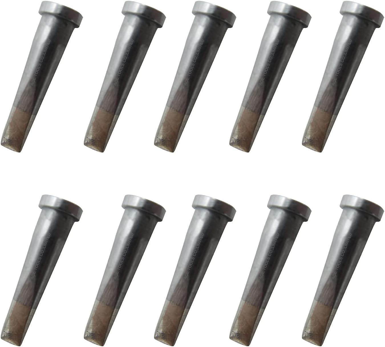 LTM Long Chisel Screwdriver 0.125" / 3.2mm Soldering Tip for WXP80 WSP80 WP80 WP120 MPR PE75 TCPS WSFP8 WD1000 WSD81 WSD121 WR2002 WR3000M WS81 WD2000 ACE Brand Solder Iron Tips (10)