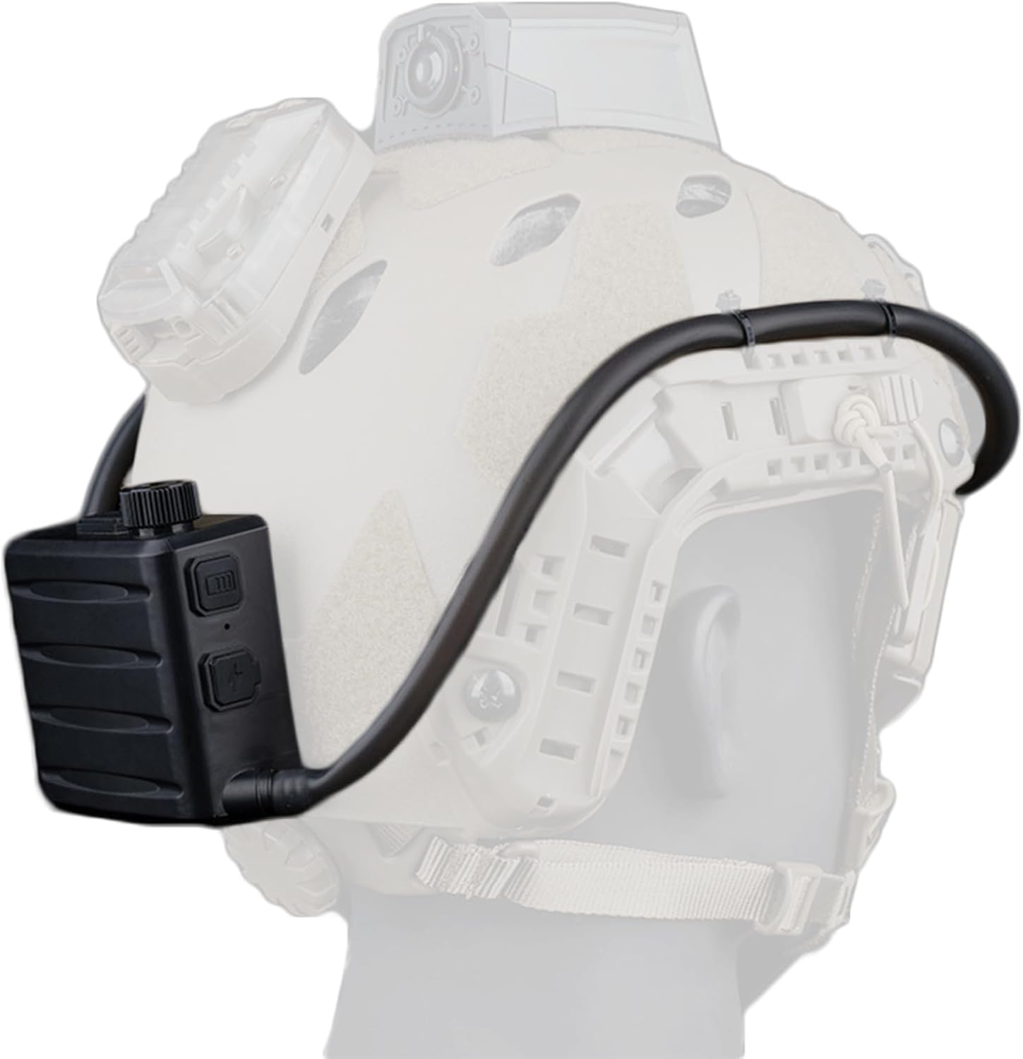 Let Me Be AirDefog Goggles Anti-Fog Fan Kits, Defogger for Goggles with Fan Turbo Button, Magnetic Hose Header and Speed Knob Allow 6-10 Hrs Runtime fits tactical, skiing, cycling, work (BK)