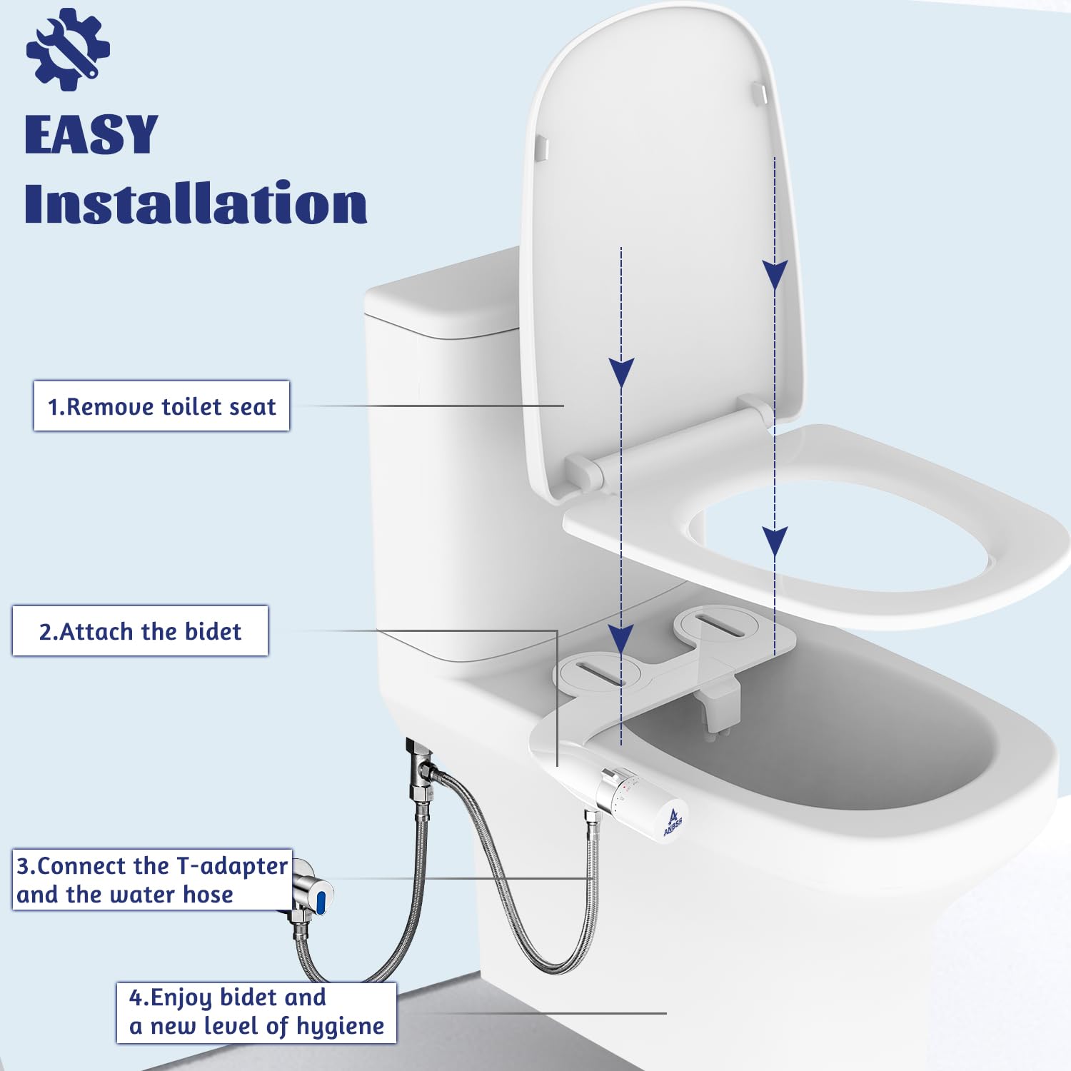 electric bidet seat diagram dual nozzle female hygiene