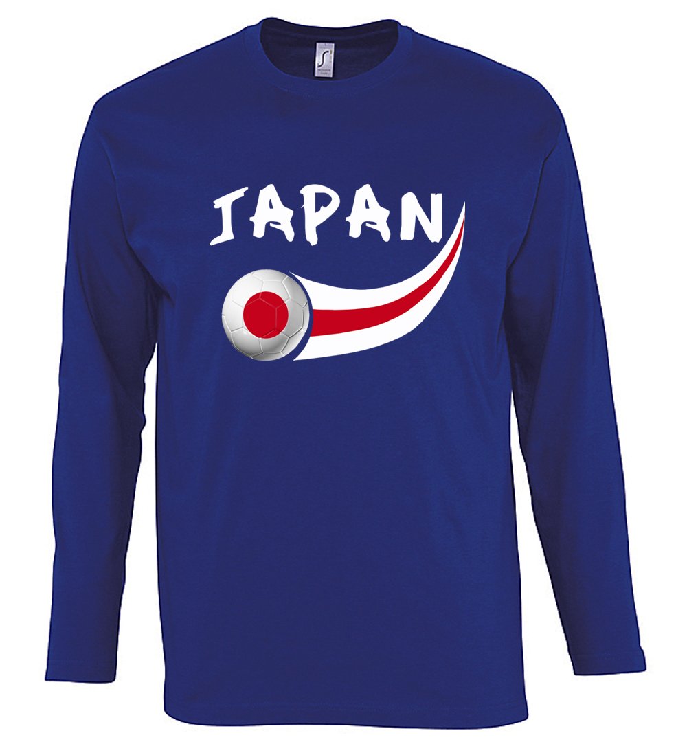 Supportershop Men's Japan Longsleeve T-Shirt - Blue, X-Large