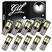 GLL 10pcs Blanc T10 501 LED Canbus 194 168 W5W 3030-10SMD Wedge T10 Ampoules Pour Voiture Dôme Intérieur Tableau de Bord du Tronc Plaque D'immatriculation lumières