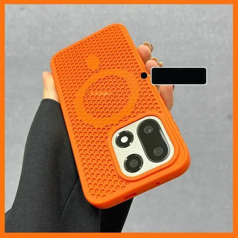 Image of MILLION CASES Heat Deflect Magnetic Dissipation Case for OnePlus 15, OnePlus 15 Back Cover Case(2025) - TPU | Orange