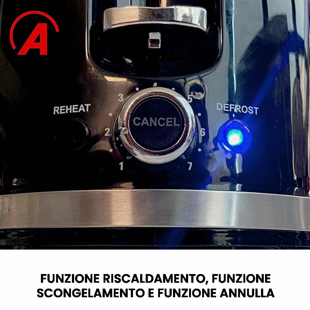 Ardes PRESTIGE ARTOAST03 – Tostapane con pinze per toast ripieni, 7 livelli di doratura, 2 timer, vassoio raccogli briciole rimovibile e design in acciaio inossidabile