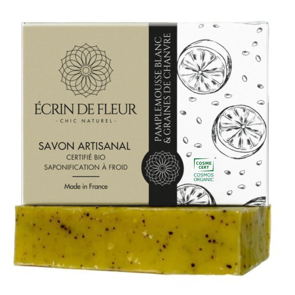 Écrin de Fleur – Jabón de Lavanda para Todo Tipo de Piel, Certificado COSMOS Organic y Nature et Progrès, Artesanal en Francia, Aceites Esenciales de Lavandín y Lavanda, 90g — view 16