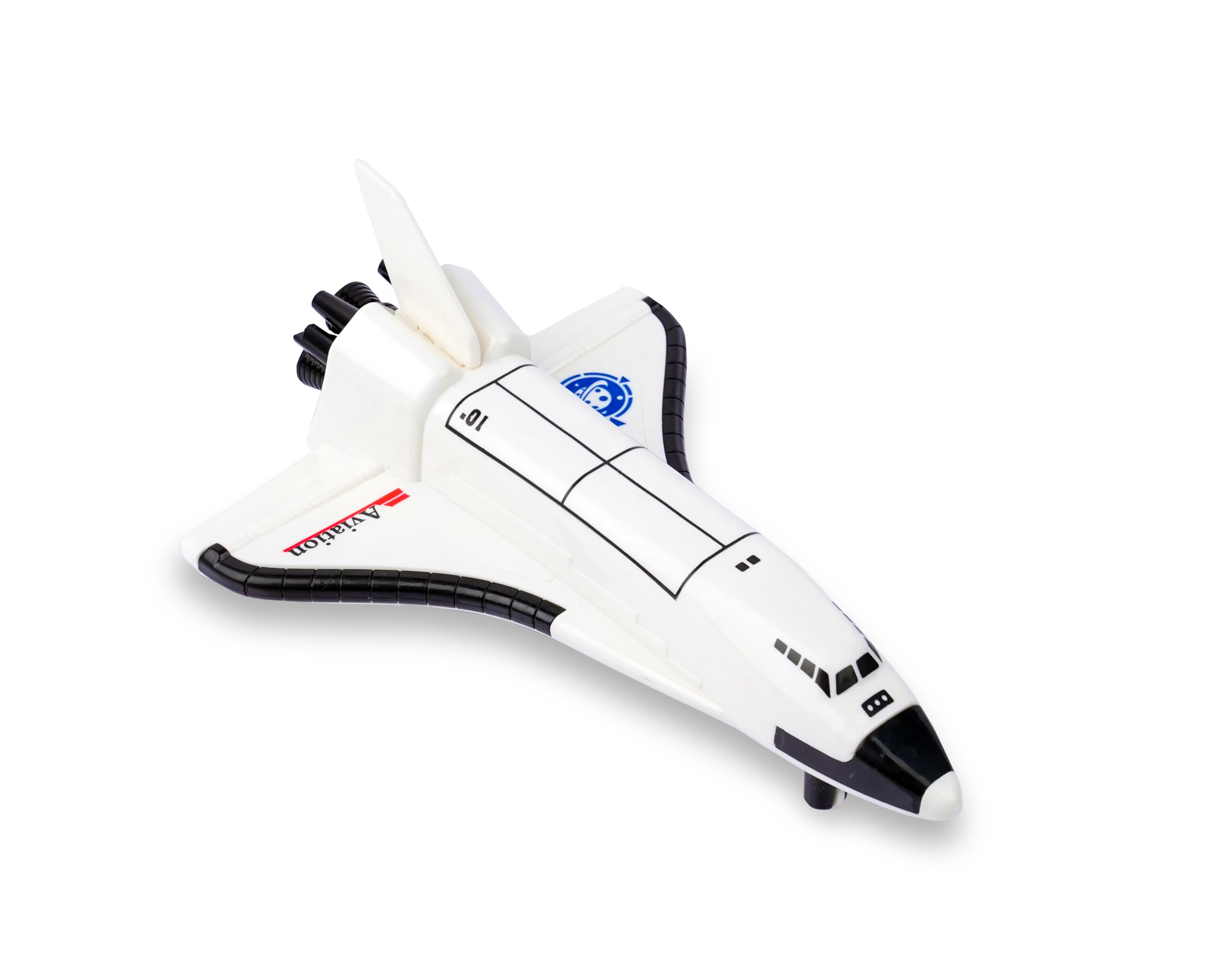 ZOOBIE Space Shuttle Replica Miniature – Black & White Plastic Model, 20×14×8 cm – Durable Educational Display & Toy for Kids & Space Enthusiasts-image-47