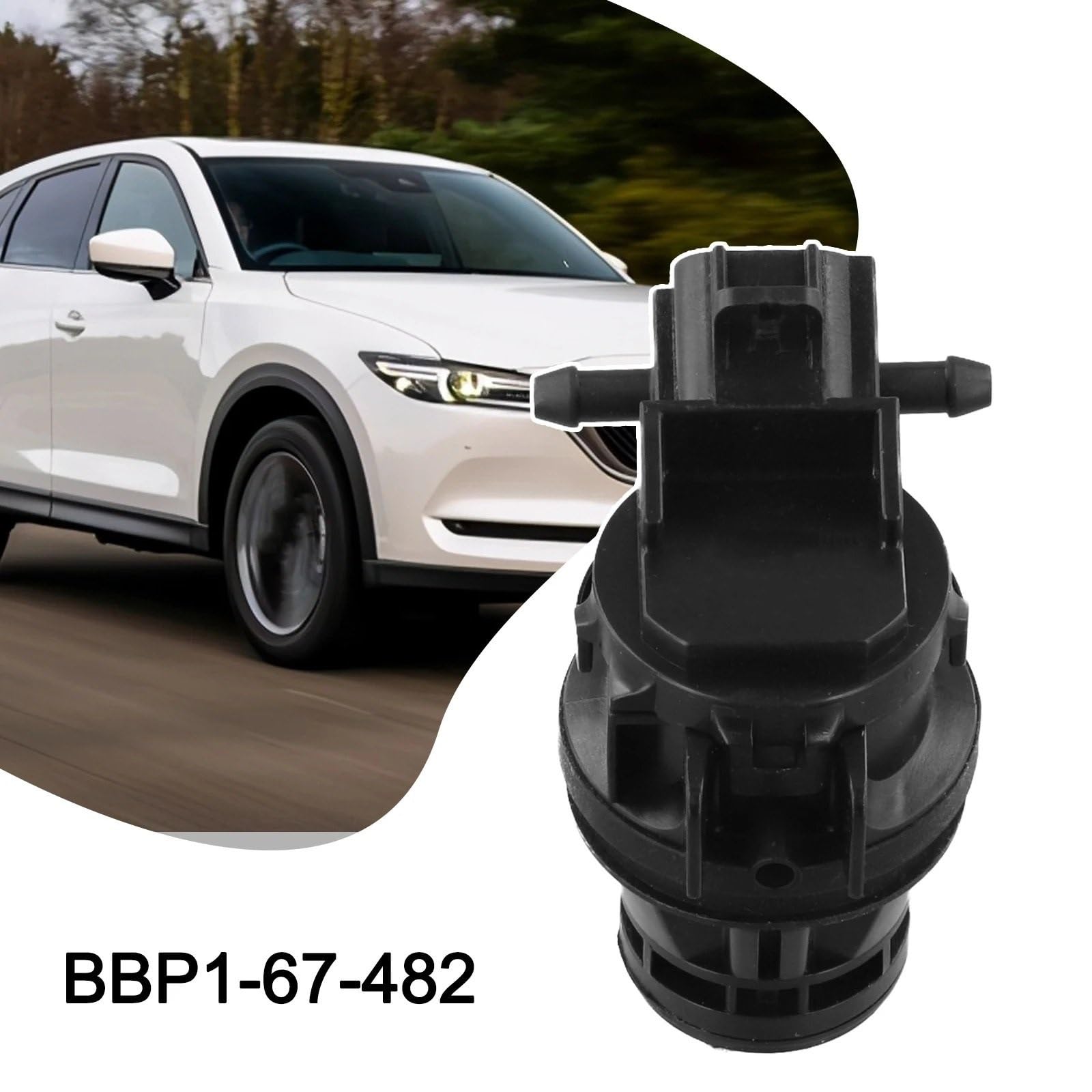 Bomba Limpiaparabrisa Bomba lavaparabrisas de coche BBP1-67-482 860310-9210 Bomba de Agua para Limpiaparabrisas | Para Mazda 3 5 CX-5 CX-8 CX-9 Accesorios de Motor de pulverización de agua automática