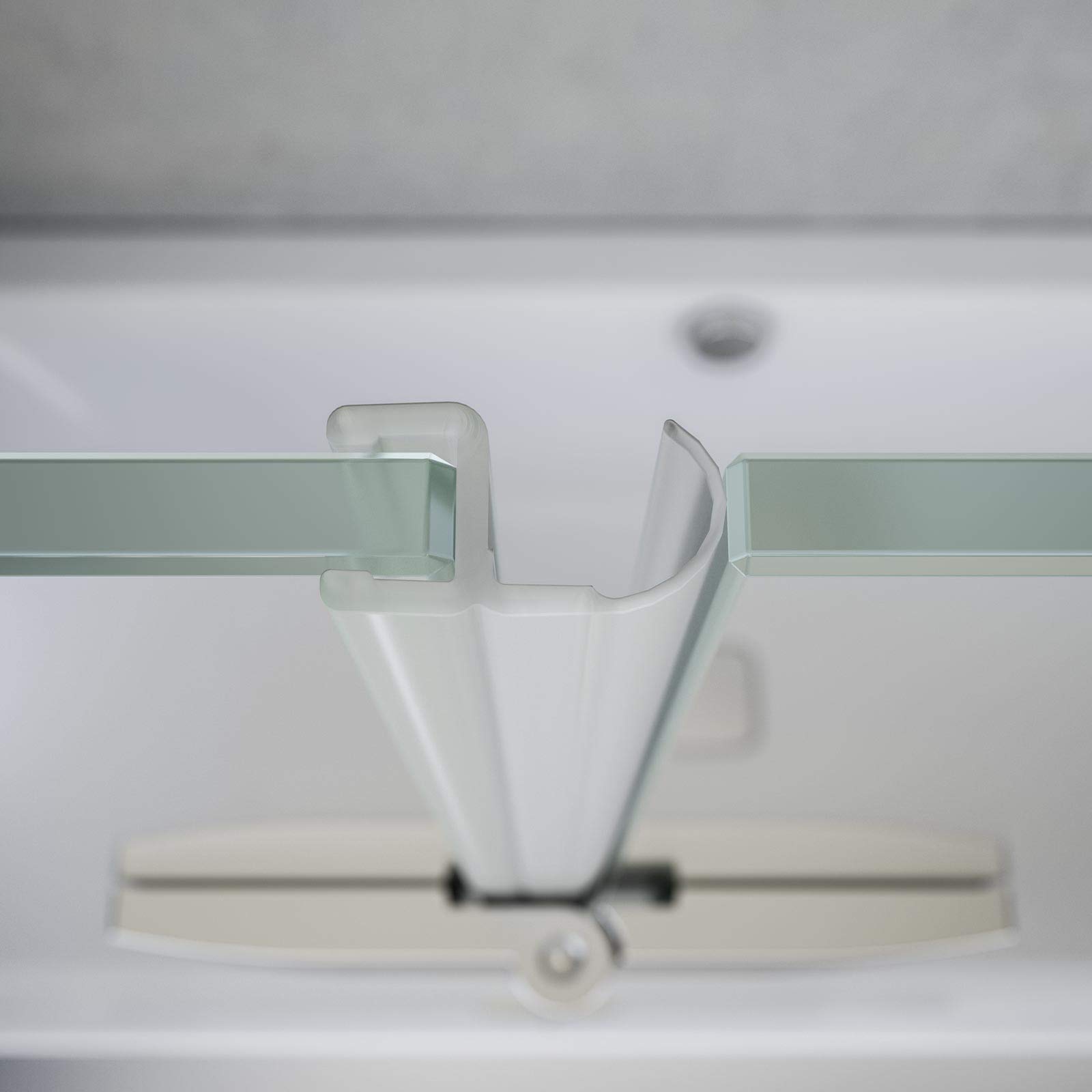 Schulte Duschwand für Badewanne Angle 112 x 142 cm mit Seitenwand