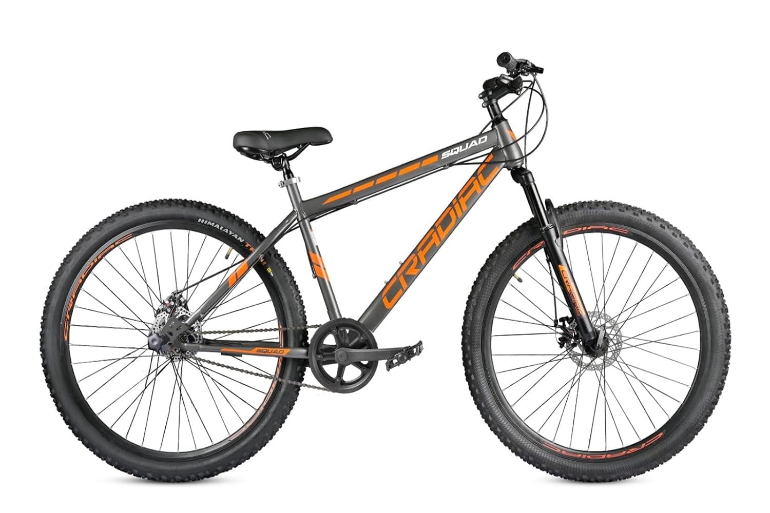 Cradiac Squad Single Speed High Performance Steel Mountain Cycles for Men with Front Suspension & Dual Disc Brake MTB Bike 29 T | Ideal for 15+ Years, Unisex, Frame Size : 18.5 inch