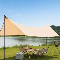 Tenda de Acampamento Gazebo e Toldo Grande para Barraca Camping Reforçada