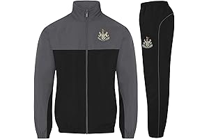 Newcastle United FC Official Soccer Gift Mens Jacket & Pants Tracksuit Set