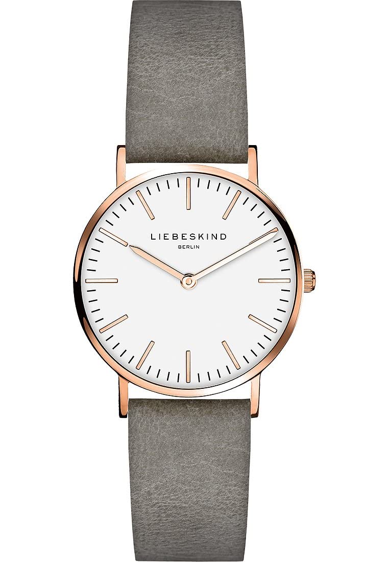 Liebeskind Berlin Damen Armbanduhr – 30 mm Quarzuhr mit rundem Gehäuse – Edelstahl-Mesharmband – 5 ATM wasserdicht – Zeitlos & filigran