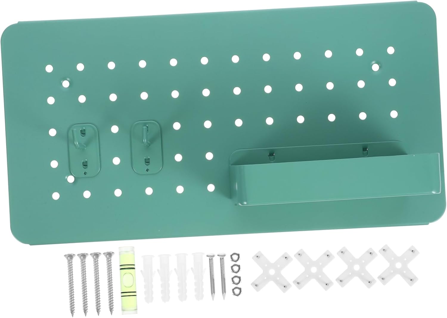 Luxshiny Pegboard Wall Organizer with Hooks Heavy Duty Metal Pegboard Storage Versatile Display with Accessories