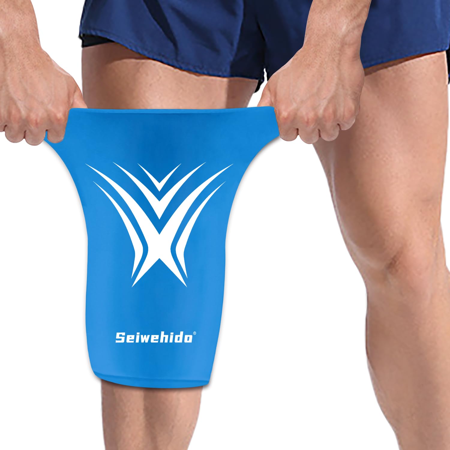 Extended Leg Knee Ice Pack Wrap for Injuries Compression Reusable Gift Soft Gel Freeze Knees Brace for Swelling