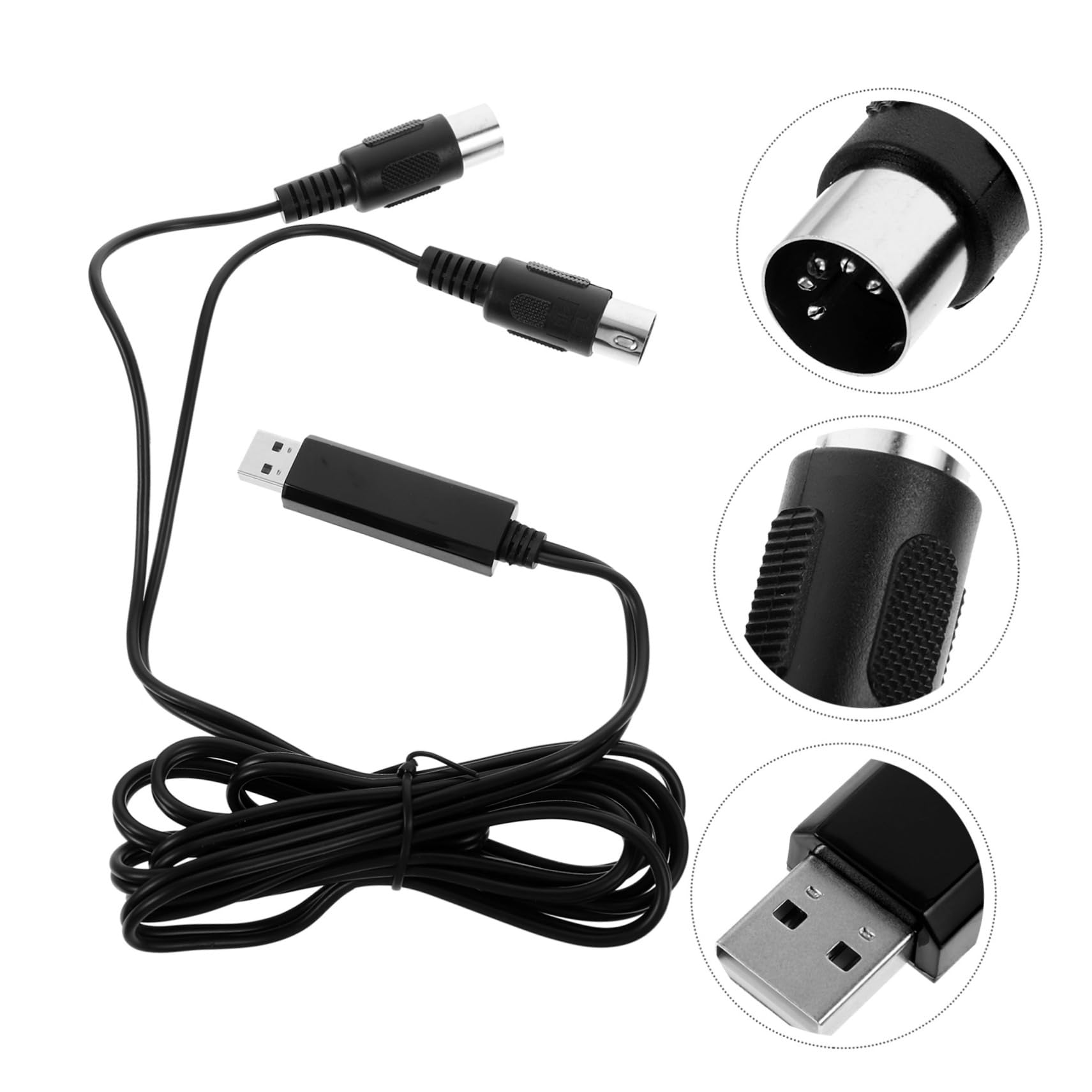 ibasenice 2 Pezzi Cavo Adattatore Per Tastiera Di Pianoforte Host Cavo Usb Da 2 M Per Convertitore Di Pianoforte Cavo Adattatore Per Pianoforte