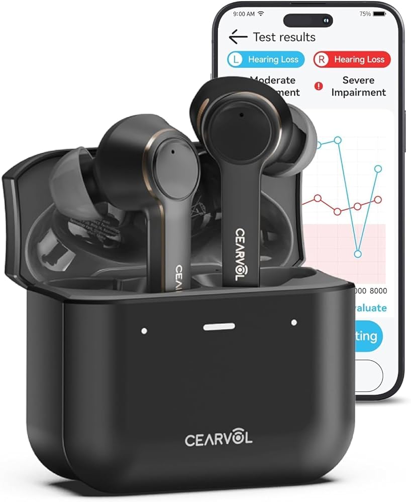 【新品未開封品】CEARVOL Diamond X1 ワイヤレスイヤホン Cearvol Diamond X1: Best OTC Hearing Aids with Bluetooth - White
