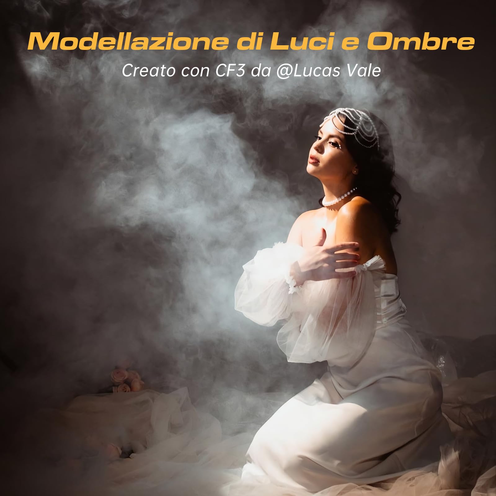 Macchina del Fumo Portatile con Telecomando, COLBOR CF3 Mini Macchina del Nebbia Ricaricabile con Protezione Contro l'inclinazione di 60° per Fotografia, Feste, Scene Cosplay, Halloween