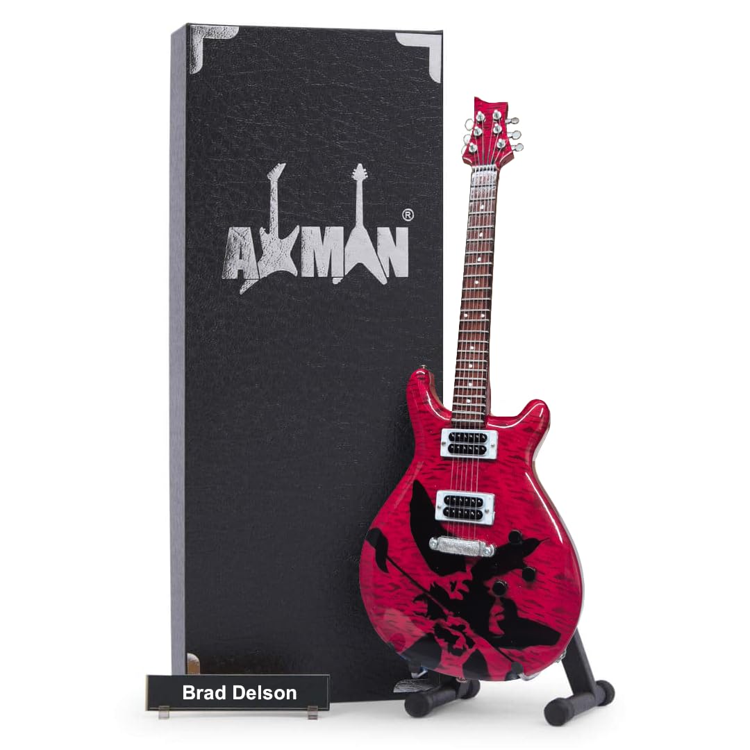 Jorma Kaukonen (avion Jefferson) – Réplique de guitare miniature - Les Beatles, Paul McCartney, John Lennon, RIngo Starr, George Harrison Jorma Kaukonen (avion Jefferson) – Réplique de guitare miniature