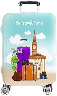 Home print كفر ليكرا مميز لجميع حقائب السفر متعدد الالوان شكل (1)10 مقاس L يناسب حقيبة ارتفاع : 65-70 سم و عرض 47-42 سم و عمق 26-30 سم