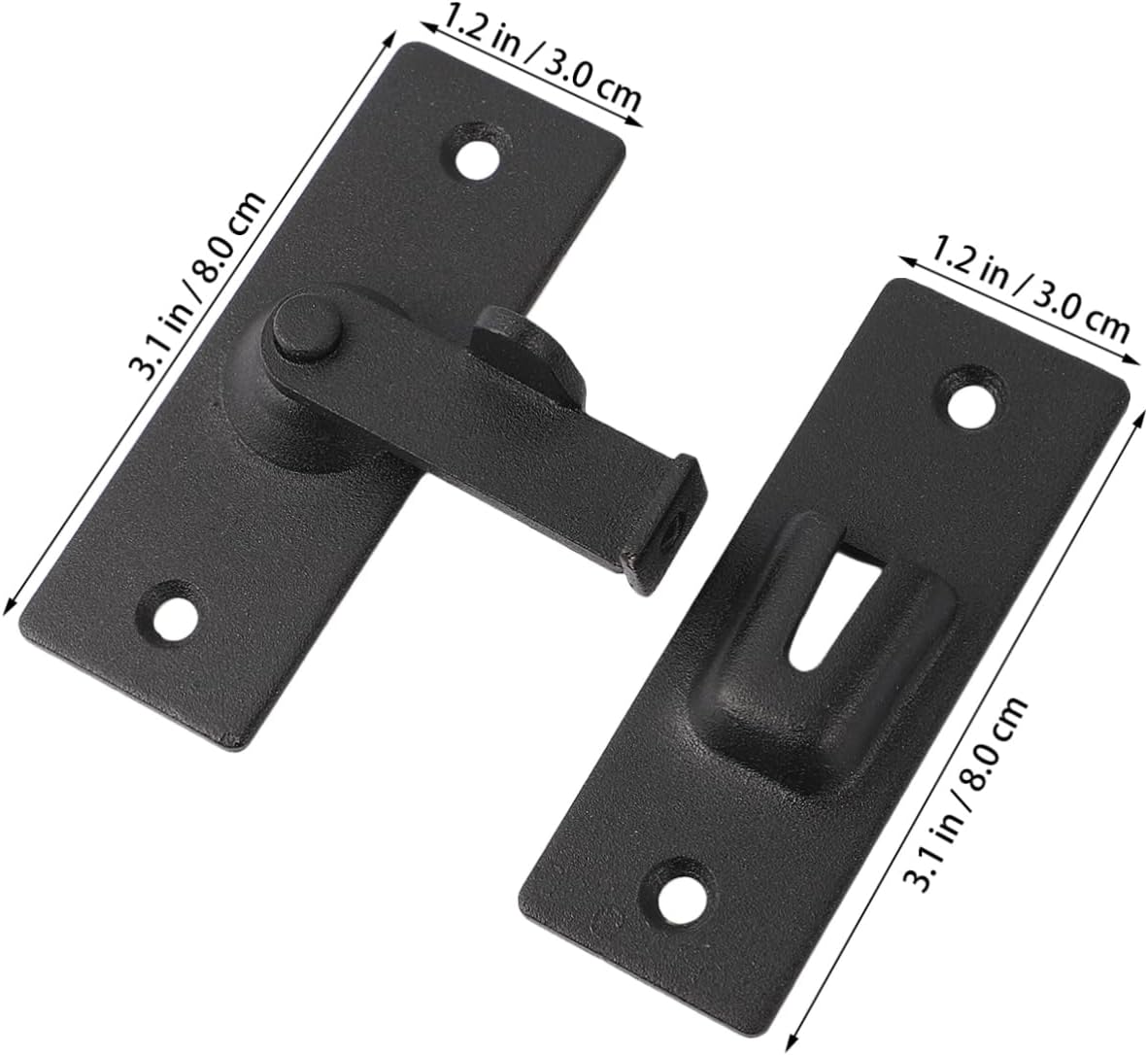 Gate Bolt,Door Bolt Snib, 1pc Stainless Steel Buckle Garage Door Gate Locks Locking Gate Padlock Flip Door Sliding Stainless Steel Bolts Lock for Cabinet Doors Door Latch Door Lock Deadbolt Lock Clams