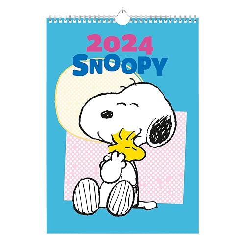 Grupo Erik Snoopy A3 Wall Calendar 2024 | 11.7 x 16.5 inches - 29.7 x 42 cm | 12 Month Planner | A3 Calendar 2024 | Family Planner Calendar 2024 | Snoopy Calendar 2024 | Snoopy Gifts
