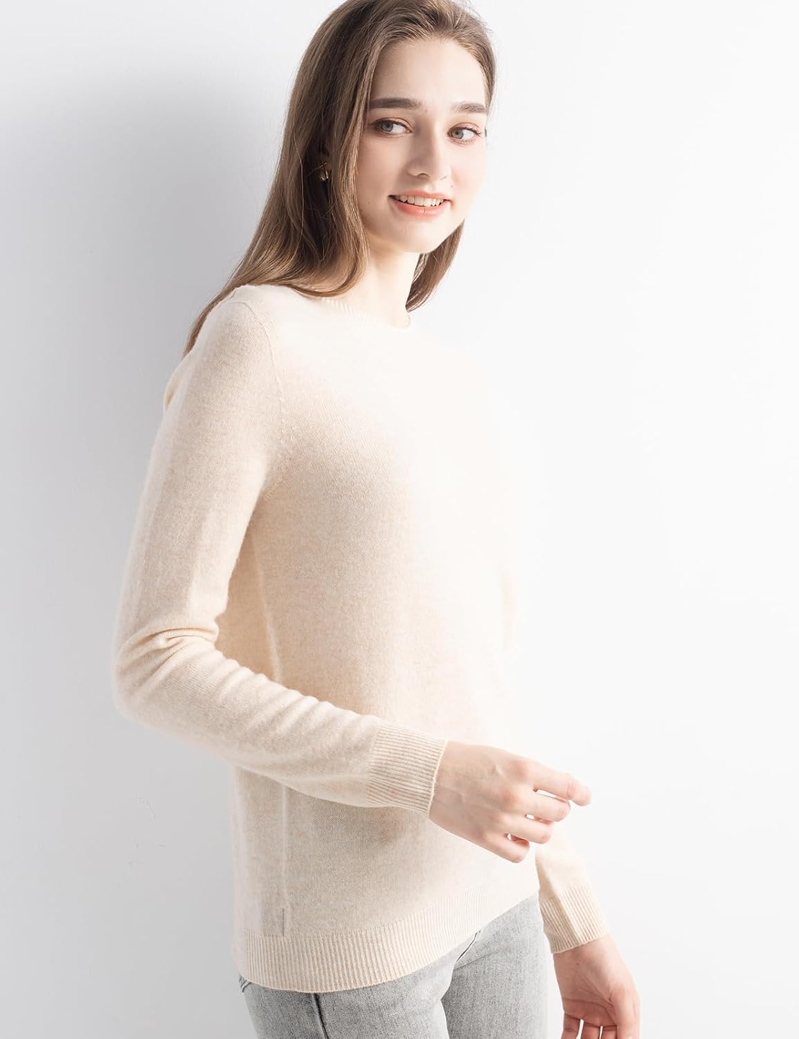 Chanyarn Women's 100% Merino Wool 2025 Fall Winter First-Line Ready to Wear Long Sleeve Seamless Knit Crewneck Sweater - Image 3