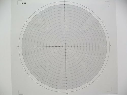 Optical Comparator Chart for Profile Projector Overlay Chart NO 13